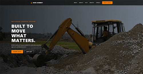 Iron Summit - Industrial Contracting Template — image 1